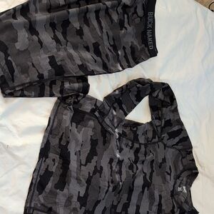 Duluth Trading Co Womens Baselayer Set - Black and Gray